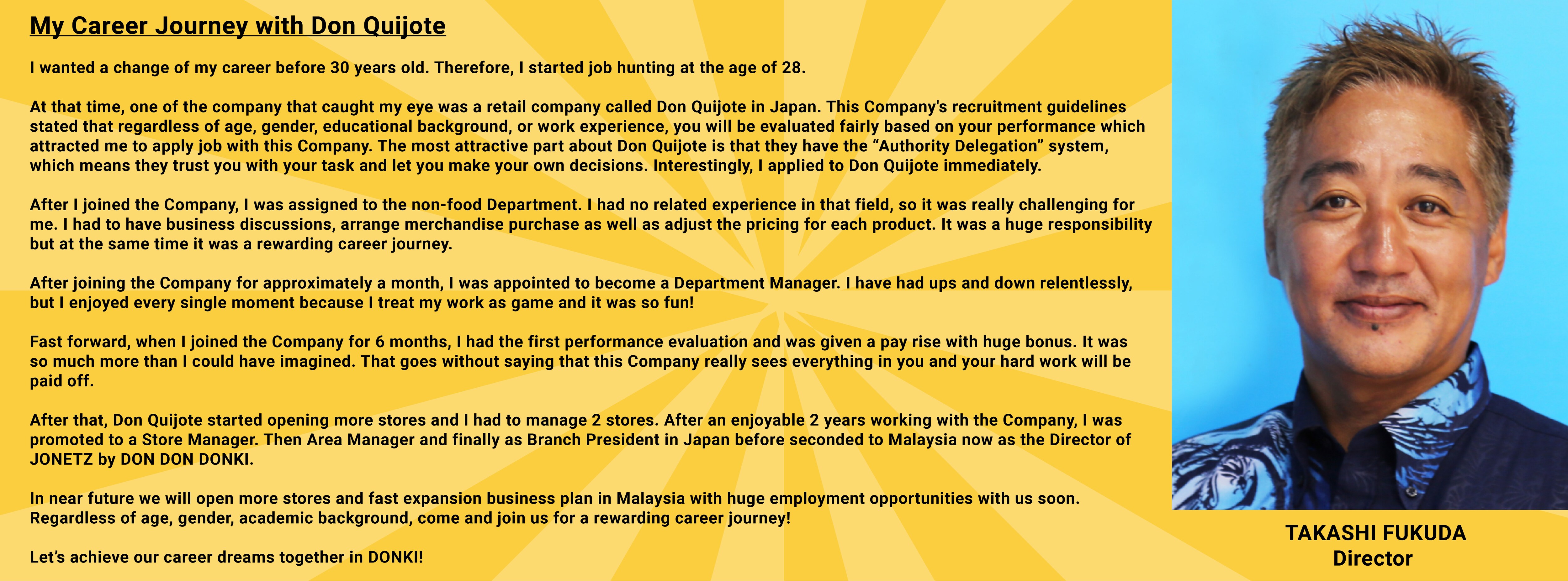 CAREERS】JONETZ by DON DON DONKI Malaysia